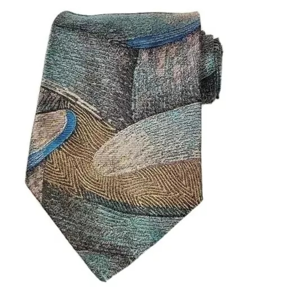 Vintage 90S Gianni Versace Tie Abstract Pastel